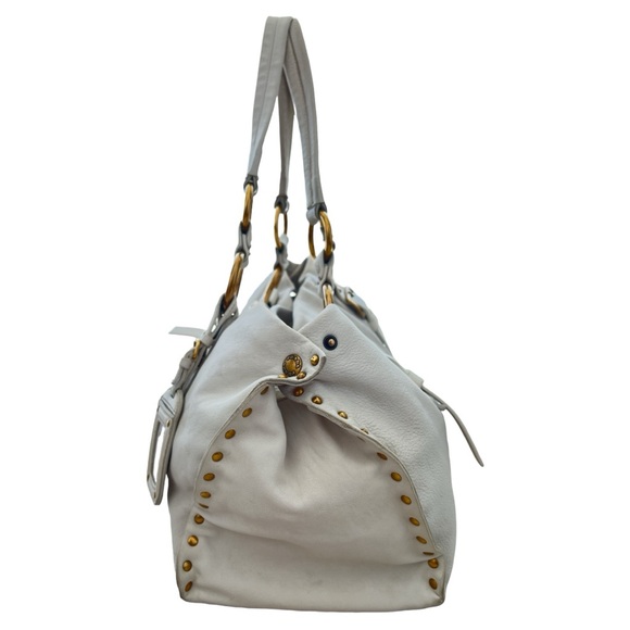 Prada Leather Studded Shoulder Bag - Picture 2 of 9